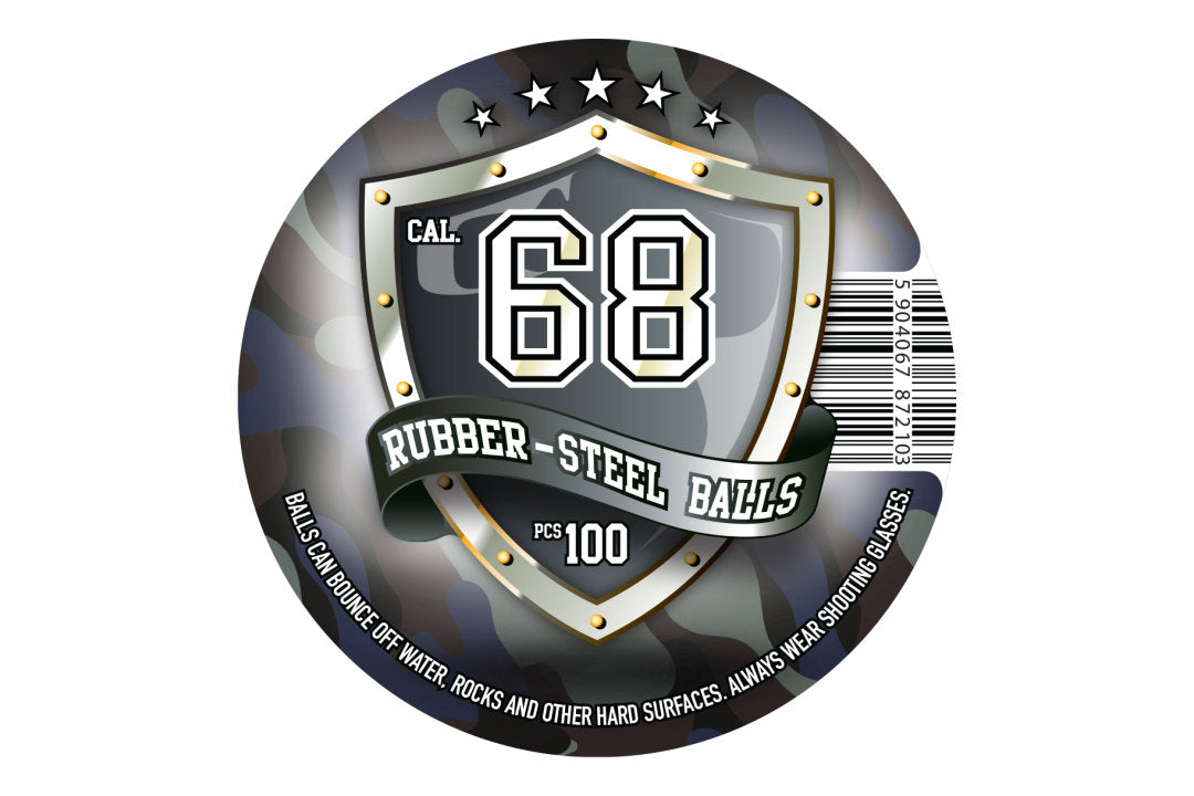 Rubber-steel Balls 68 Cal.
