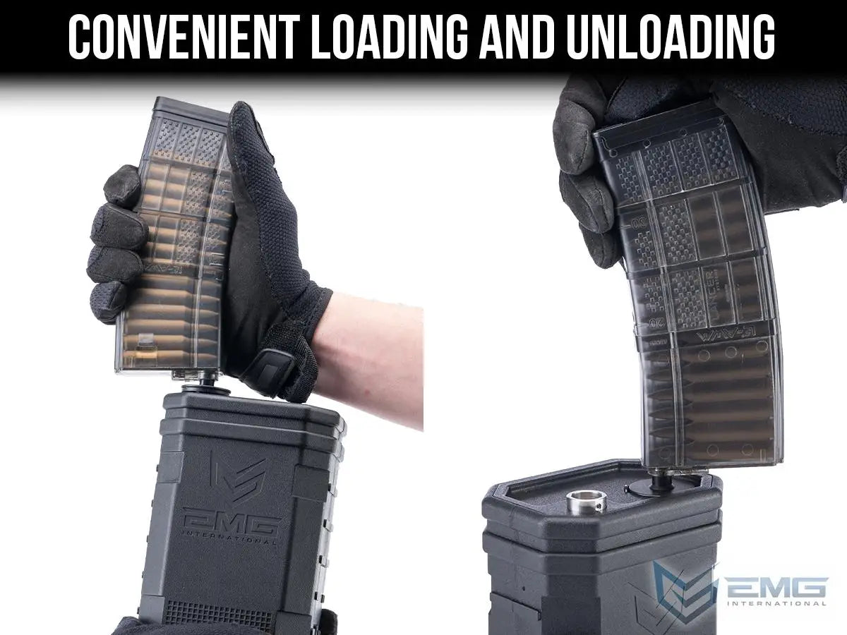 EMG “Autobot” 1400rd Ar LiPo Darbināms Automātiskais Elektriskais Airsoft BB Loader - Black
