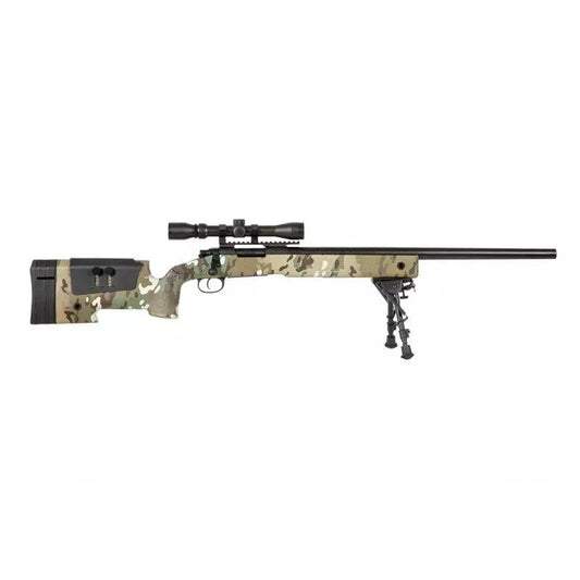 SA-S02 CORE™ High Velocity Snaipera Šautenes Airsoft Replika Ar Tēmēkli Un Divkāji - MC