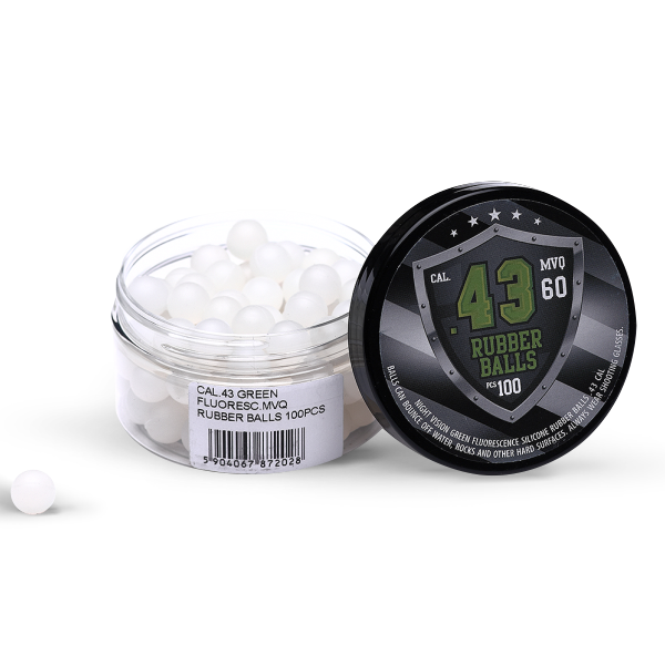 Rubber Balls 43 Cal. Fluorescence - Green