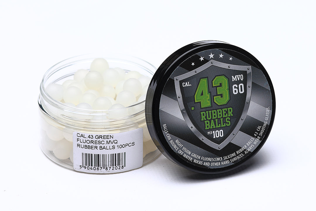 Rubber Balls 43 Cal. Fluorescence - Green