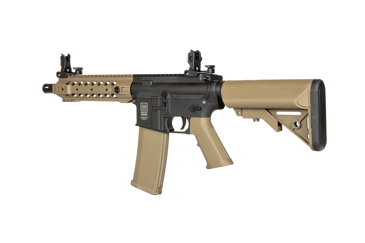 Реплика пистолета-пулемёта Specna Arms SA-FX01 FLEX™ HAL ETU™ для страйкбола — чёрная