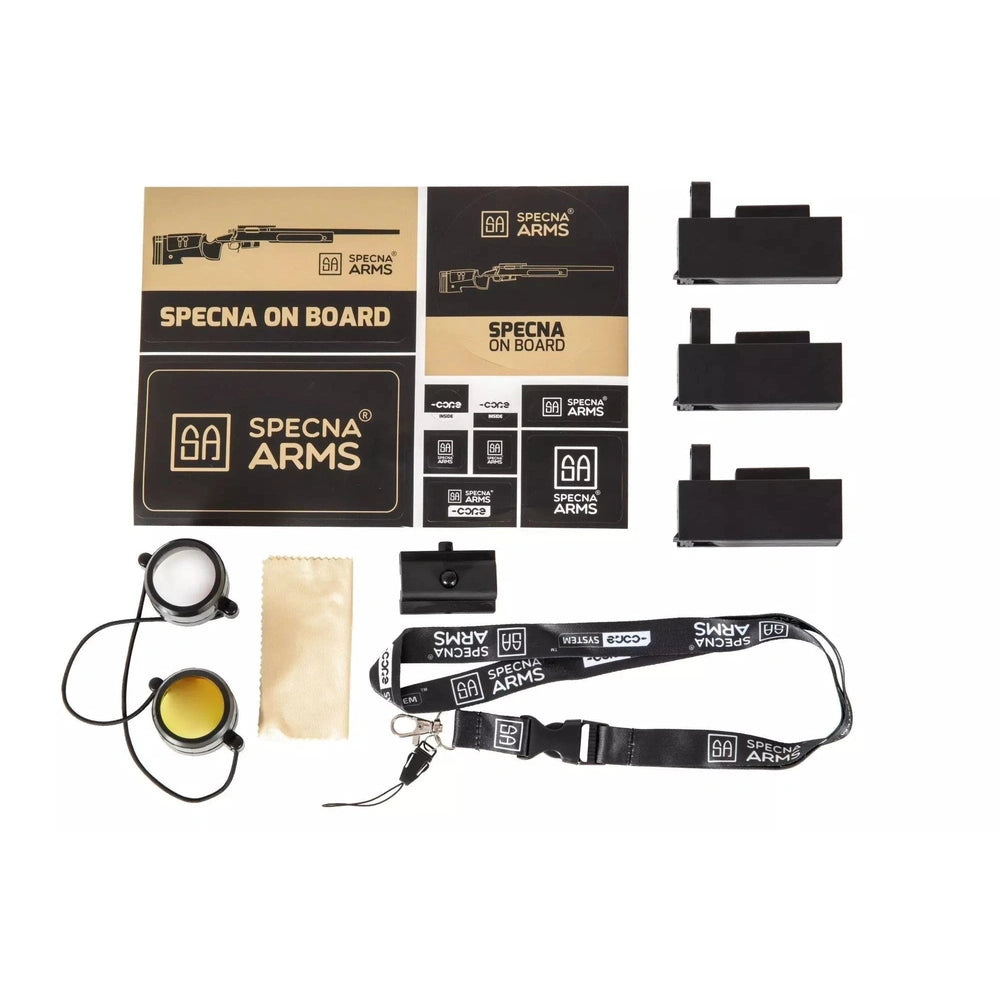 SA-S02 CORE™ High Velocity Snaipera Šautenes Airsoft Replika Ar Tēmēkli Un Divkāji - Olive
