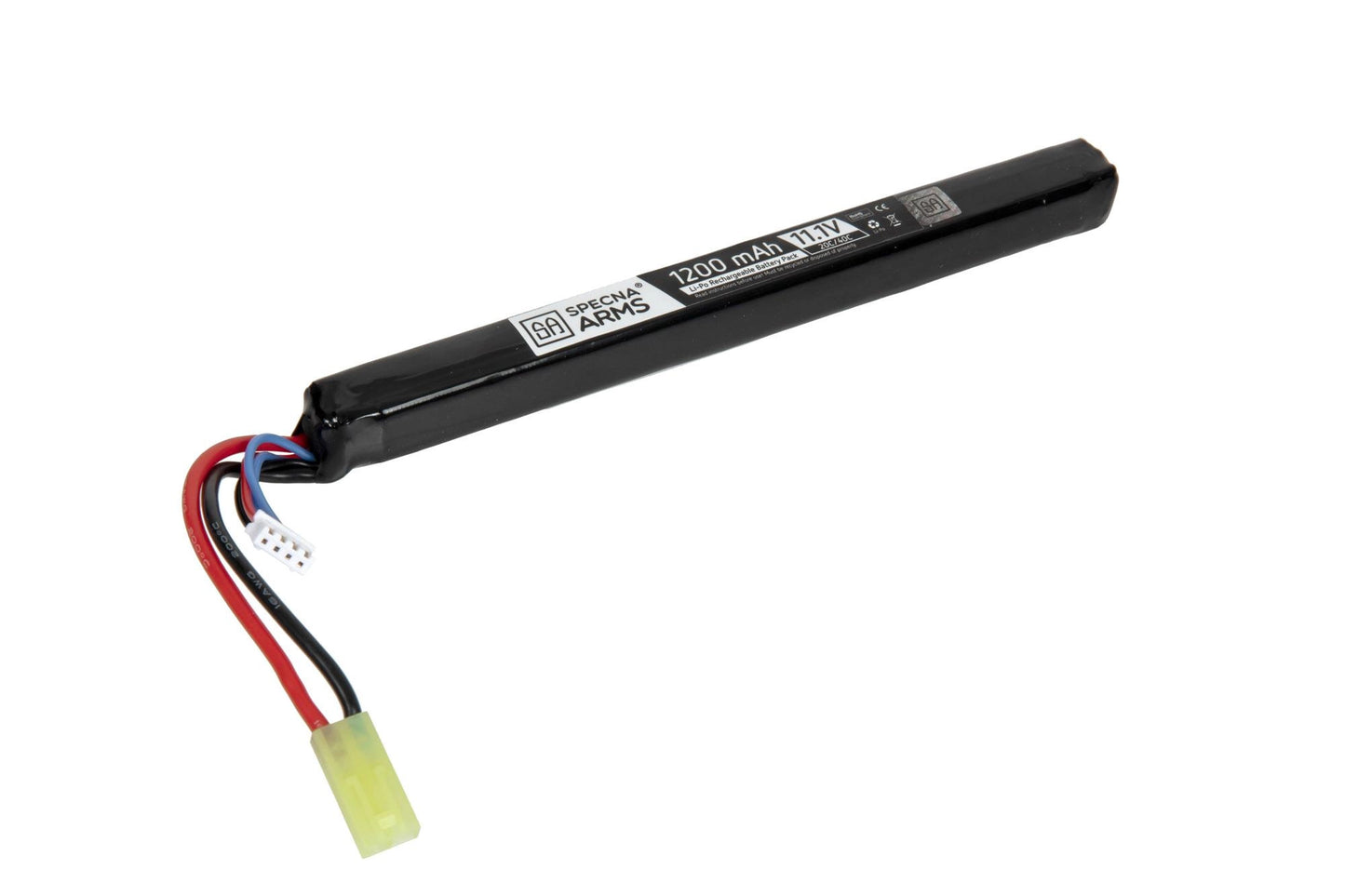 Akumulators Specna Arms LiPo 11.1V 1200mAh 20C/40C Priekš AK - Mini-Tamiya
