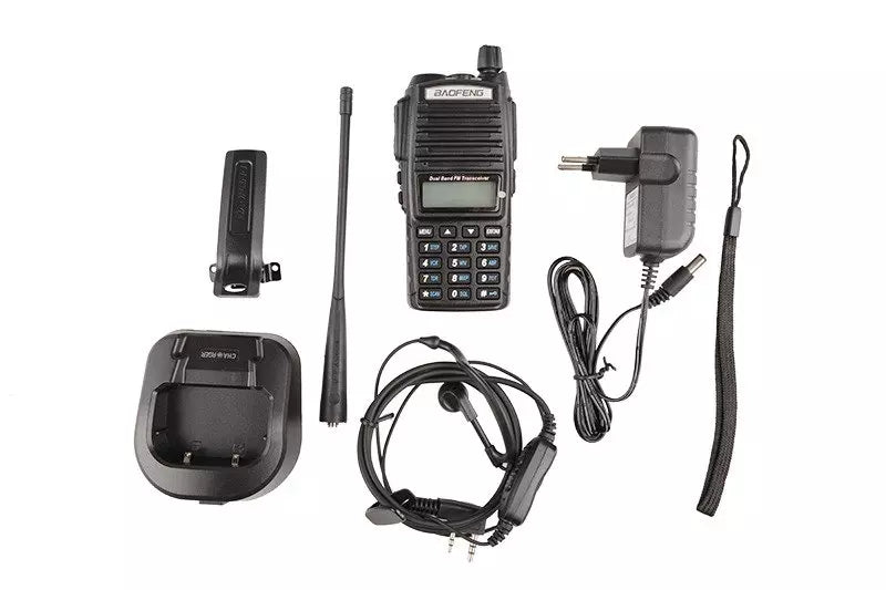 Manuālā Divu Joslu Baofeng UV-82 Rācija - (VHF/UHF)