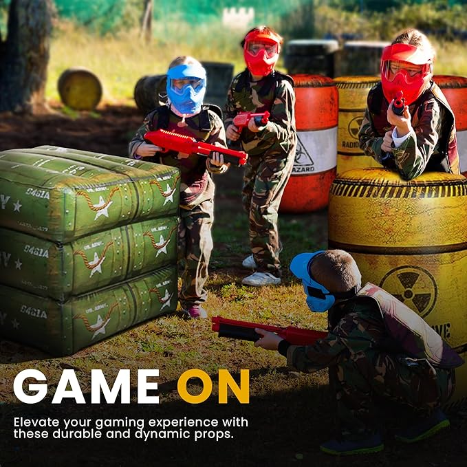 4 Lāzertaga Laukuma Piepūšamās Dekorācijas