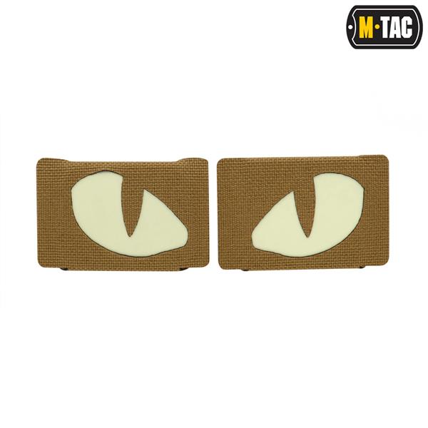 M-Tac Uzšuve Tiger Eyes Laser Cut GID (pāris)