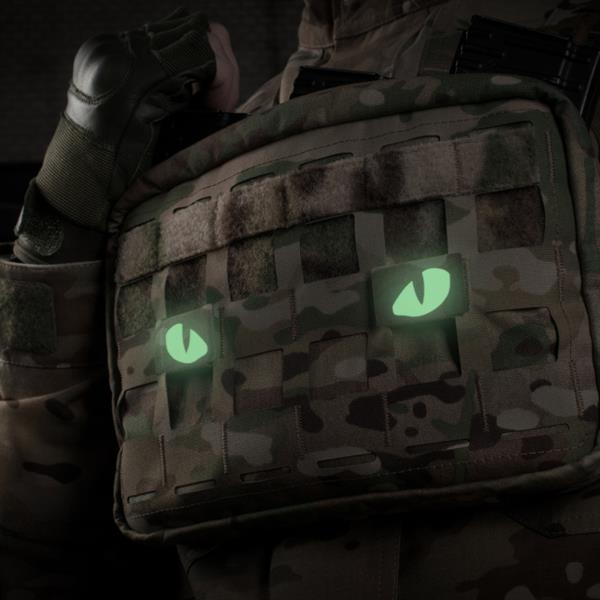 M-Tac Uzšuve Tiger Eyes Laser Cut GID (pāris)