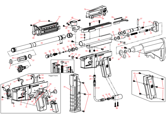 Гайка адаптера Kingman Spyder MR5 C/A (#ITP015)