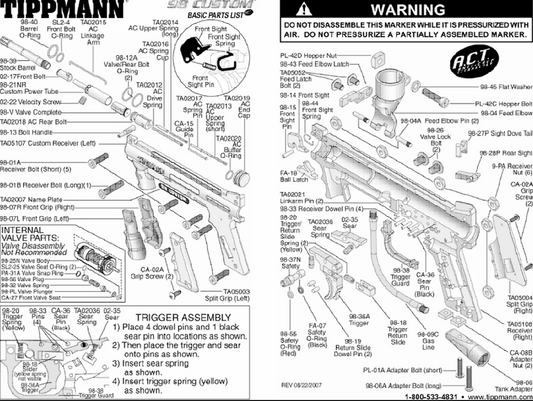 Tippmann Valve Lock Screw (#98-26)