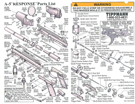 Tippmann Cylinder Hose (#02-87)