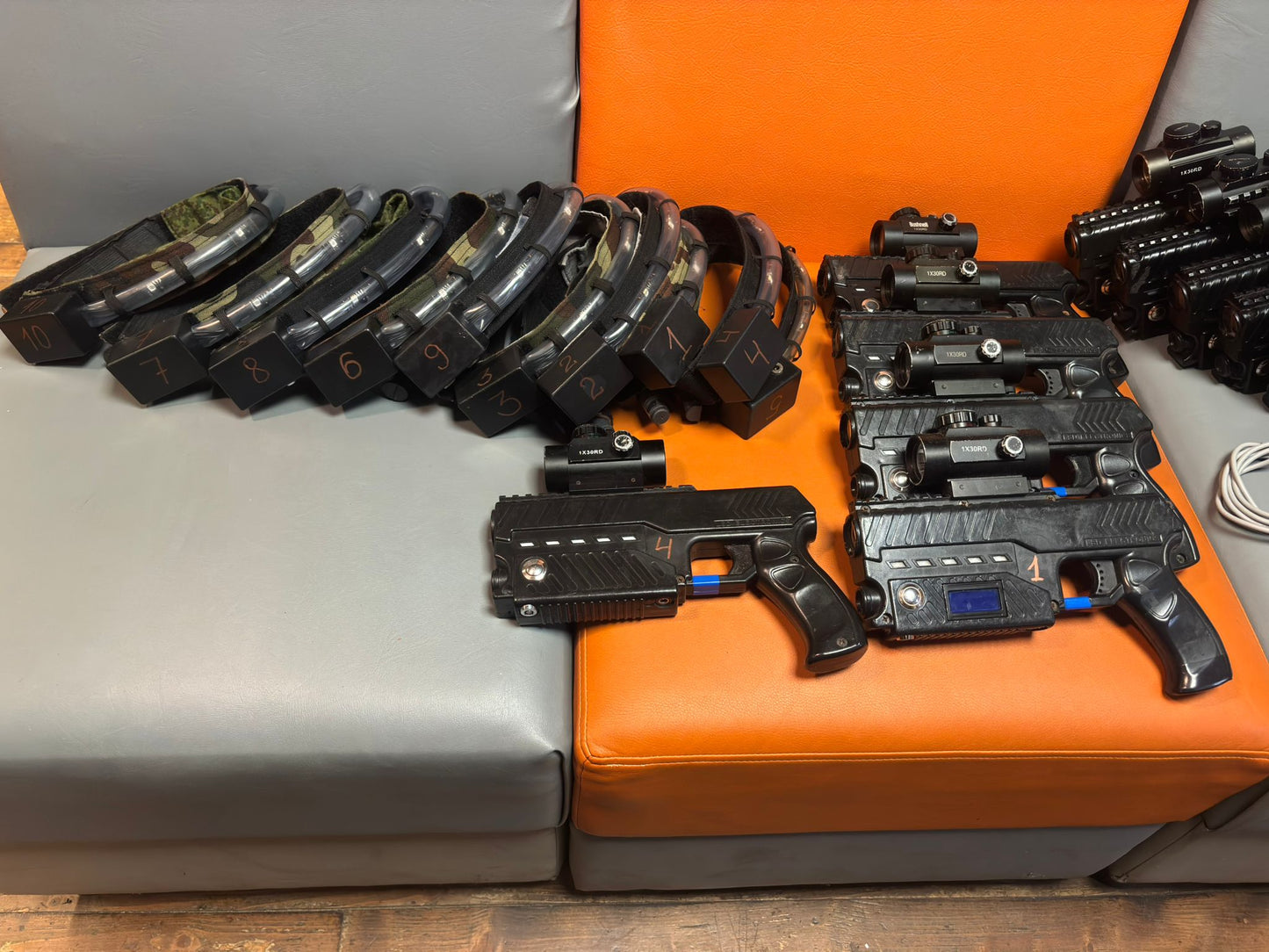 Used laser tag LSD Raven set for entertainment business