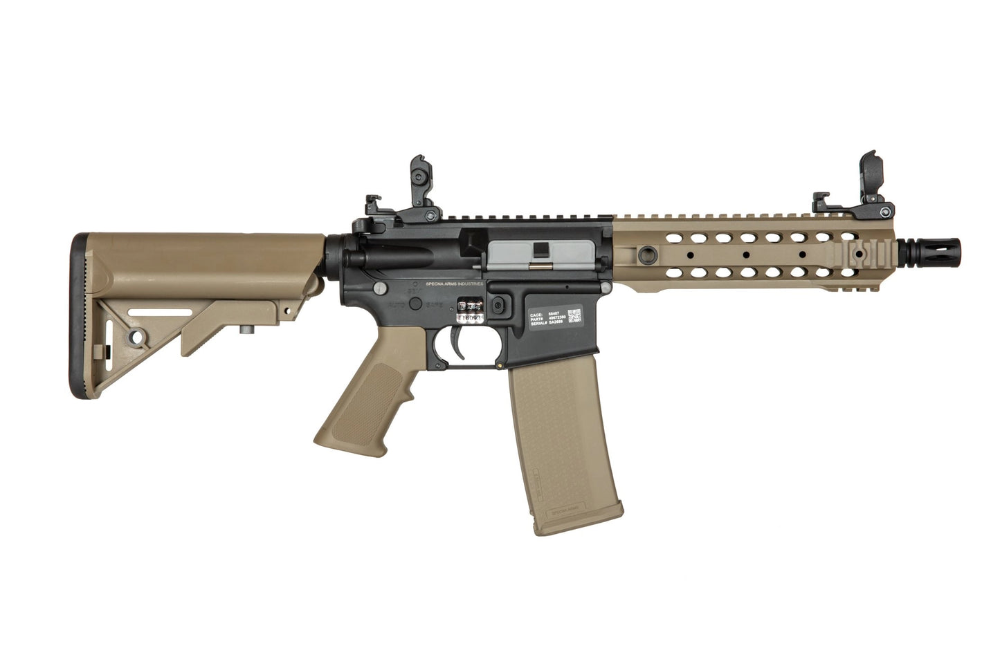 Реплика пистолета-пулемёта Specna Arms SA-FX01 FLEX™ HAL ETU™ для страйкбола — чёрная