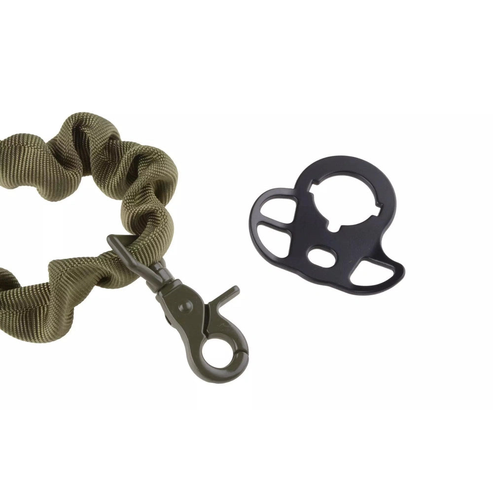 Tactical Bungee Single-Point Gun Sling With Attachment