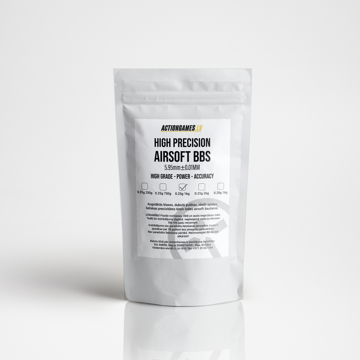 ActionGames.lv Augstas Precizitātes BBs 0.28g - 1kg