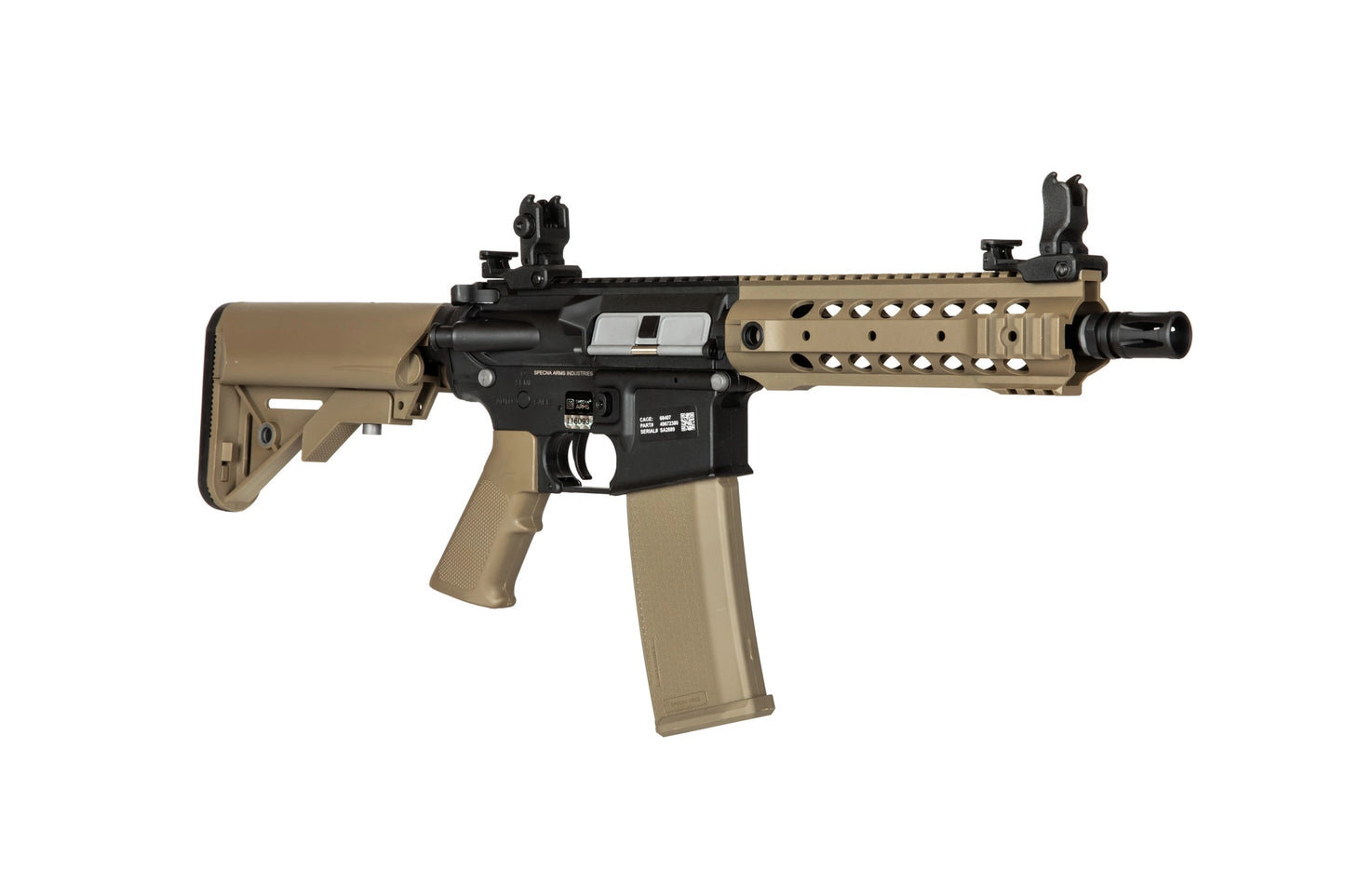 Реплика пистолета-пулемёта Specna Arms SA-FX01 FLEX™ HAL ETU™ для страйкбола — чёрная
