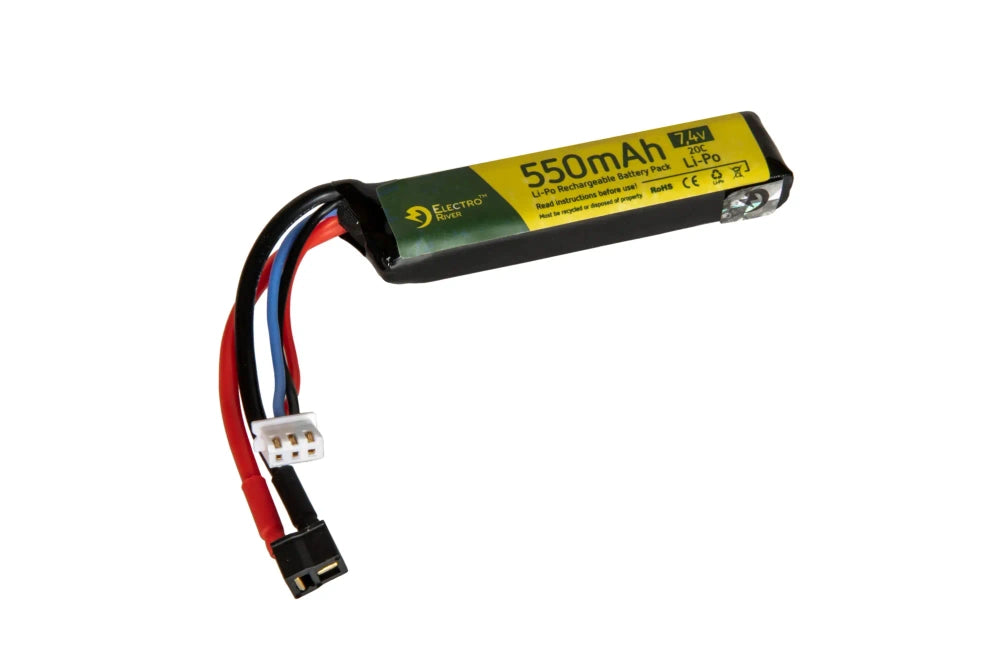 Akumulators LiPo 7.4V 550mAh 20C AEP replikām ar MOSFET - Micro Deans