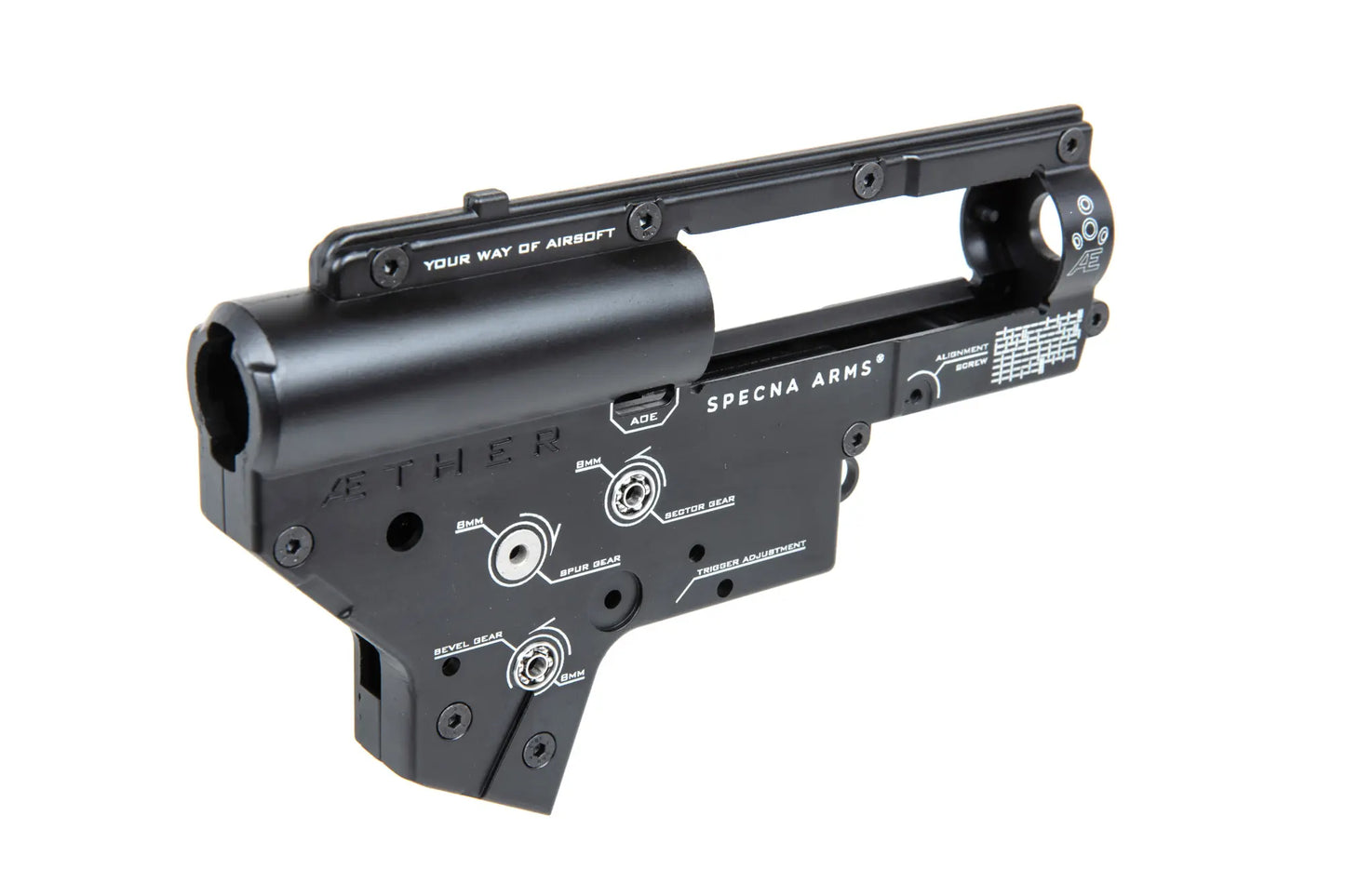 Редуктор V2 Skeleton Specna Arms Aether™ с подшипниками J-Cage