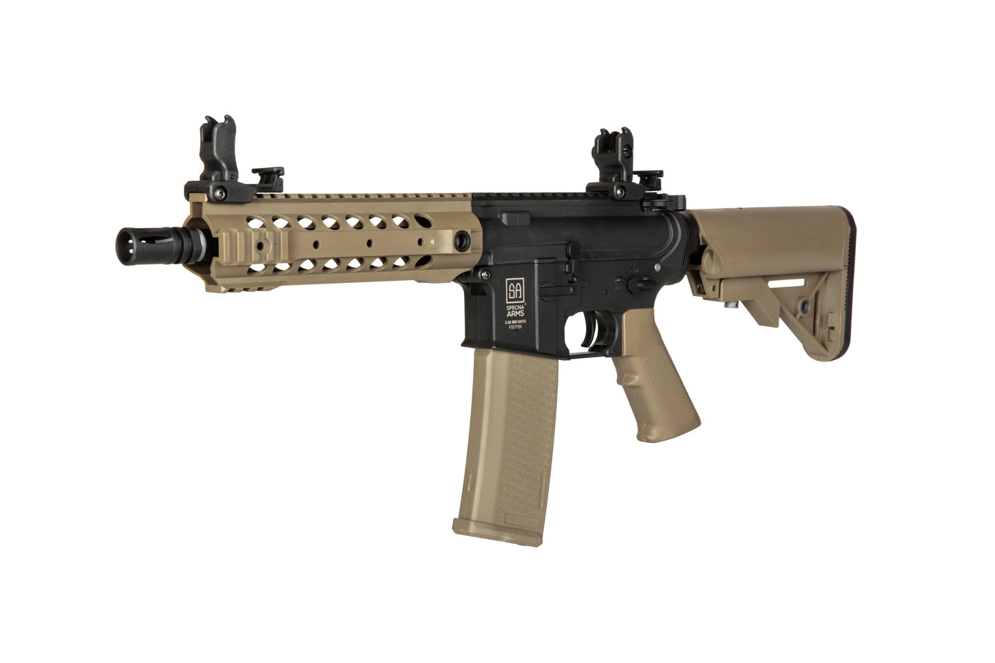 Реплика пистолета-пулемёта Specna Arms SA-FX01 FLEX™ HAL ETU™ для страйкбола — чёрная
