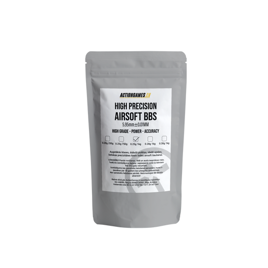 ActionGames.lv High Precision BBs 0.25g - 1 Kg.