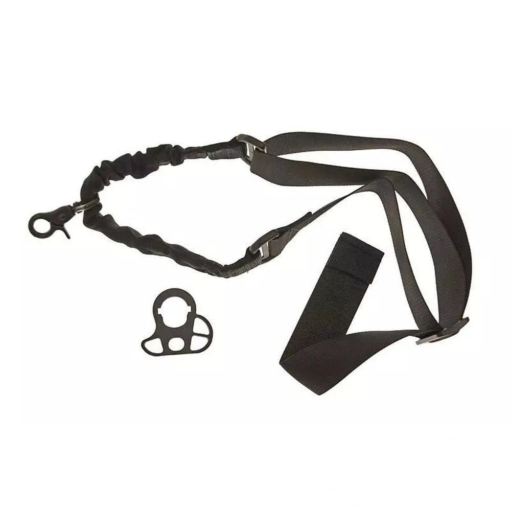 Tactical Bungee Single-Point Gun Sling With Attachment