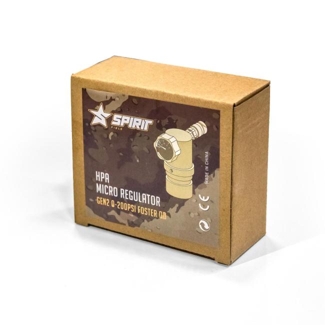 Spirit Field HPA Regulator G2 0-200psi - Black