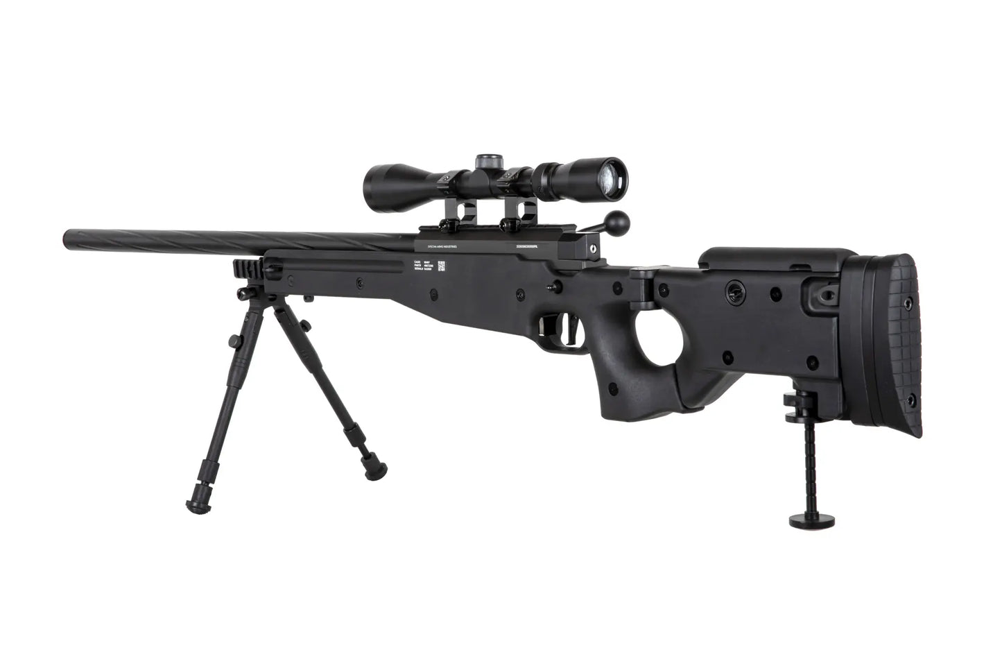 Specna Arms SA-S14 EDGE™ Snaipera Šautenes Replika Ar Tēmēkli Un Bipod - Black