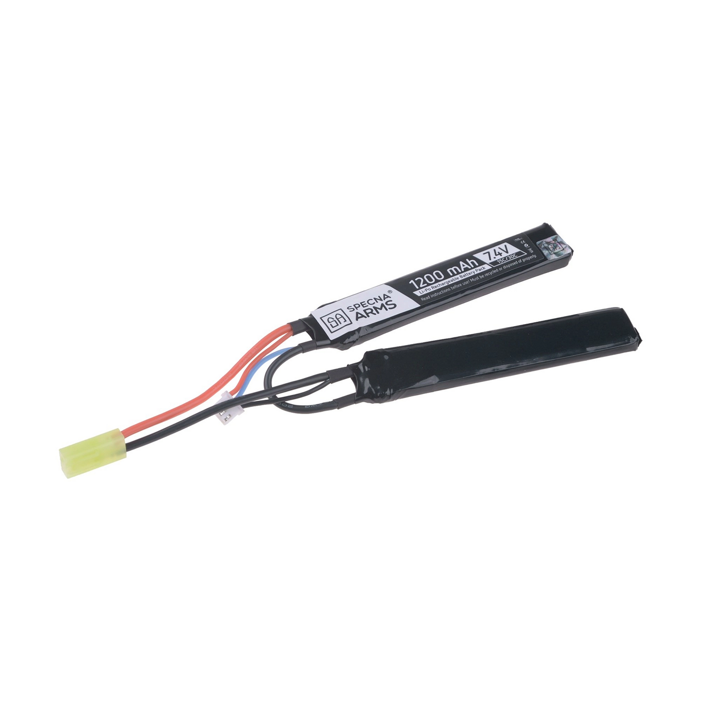 Akumulators LiPo 7,4 V 1200mAh 15/30C – „Butterfly“ konfigurācija - Mini-Tamiya