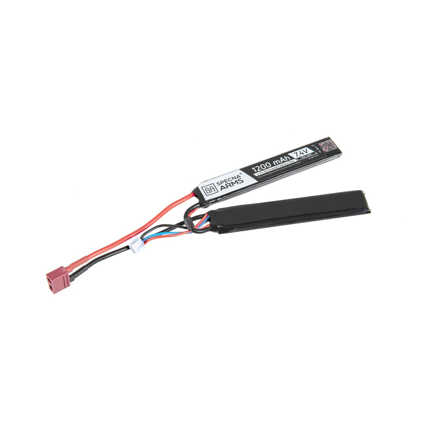 Akumulators LiPo 7,4 V 1200mAh 15/30C – „Butterfly“ konfigurācija - T-connector (Deans)