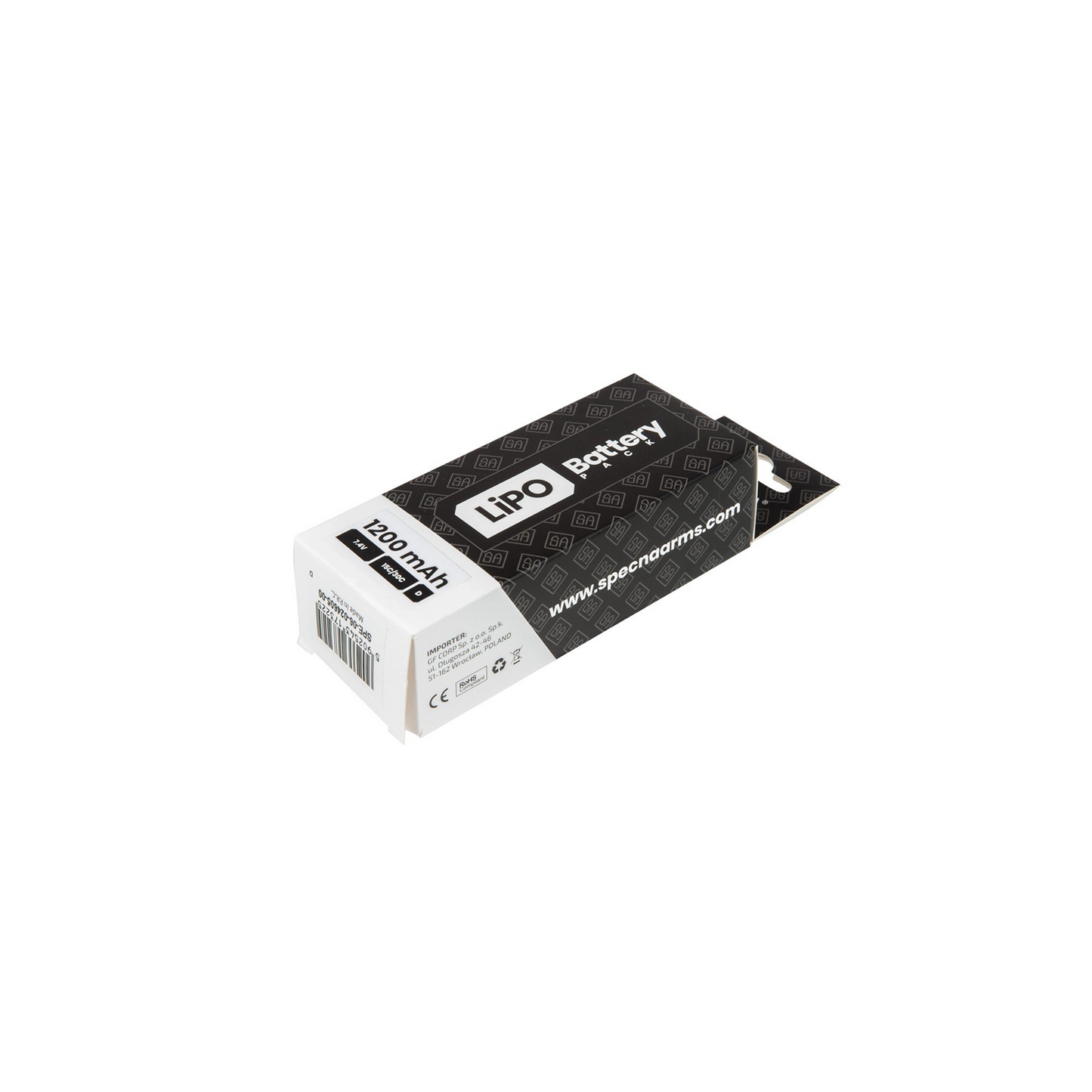 Akumulators LiPo 7,4 V 1200mAh 15/30C – „Butterfly“ konfigurācija - T-connector (Deans)
