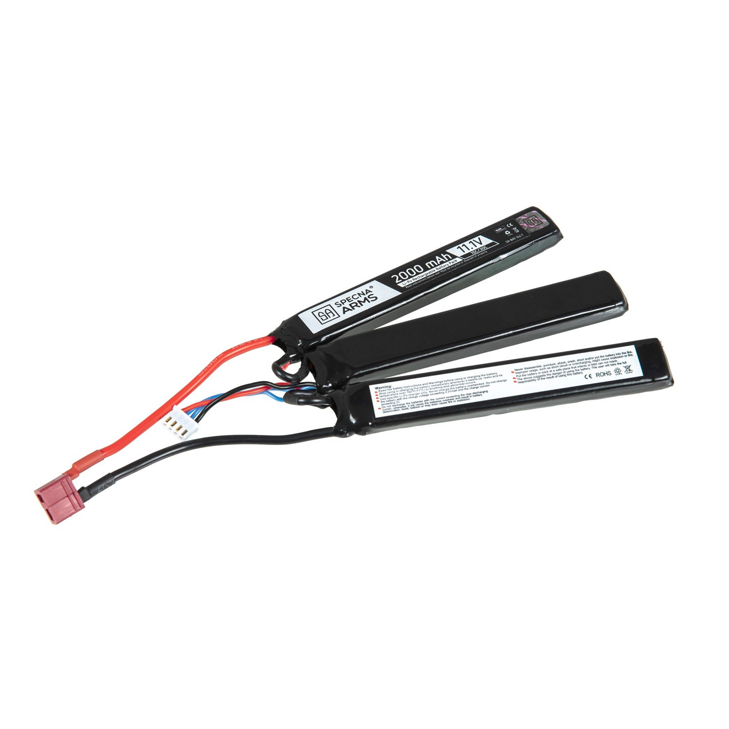 Akumulators LiPo 11,1 V 2000mAh 15/30C – „Butterfly“ konfigurācija - T-connector (Deans)