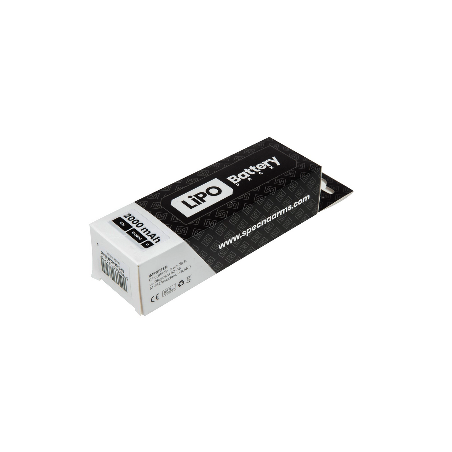 Akumulators LiPo 11,1 V 2000mAh 15/30C – „Butterfly“ konfigurācija - T-connector (Deans)