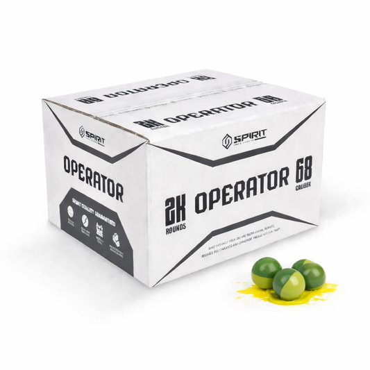 Peintbola Bumbiņas Spirit Operator 68 Cal. (2000 gab.) - Moss/Fern