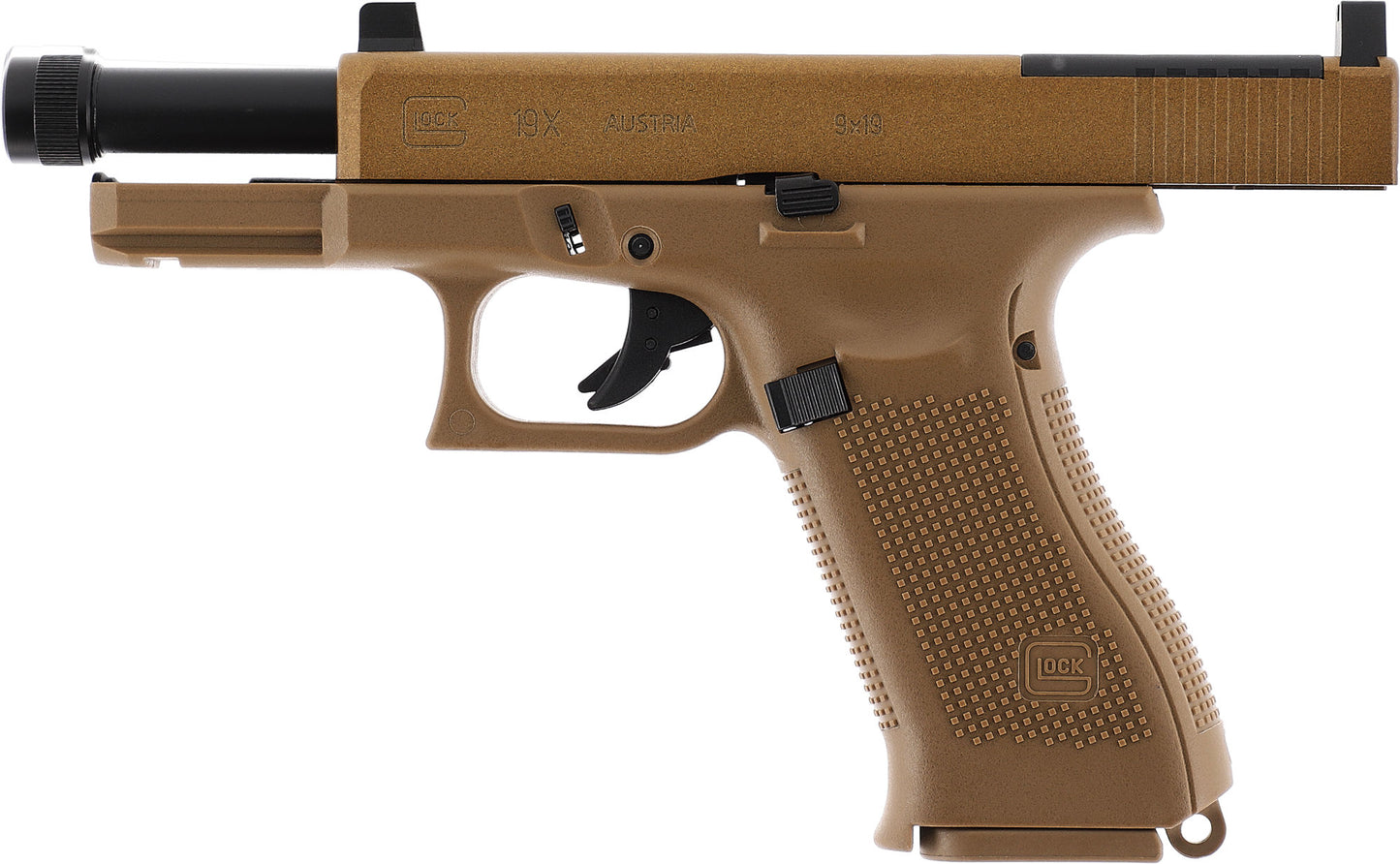 GLOCK 19X MOS CO2 Pistoles Replika - Coyote