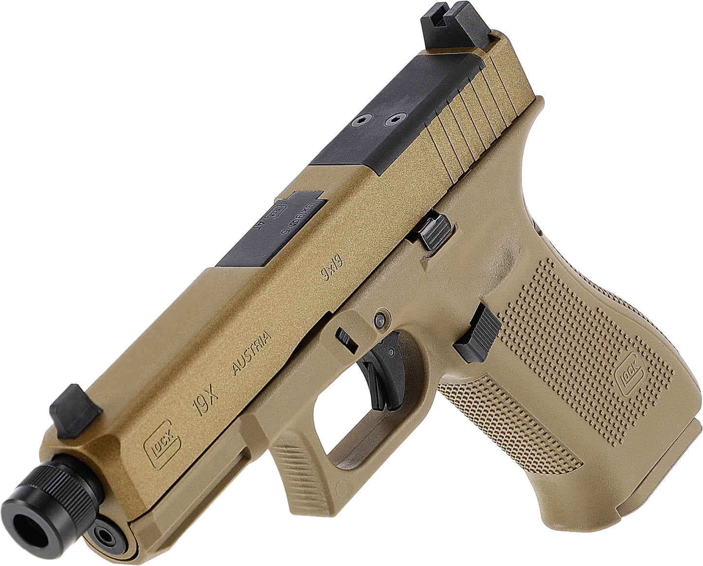 GLOCK 19X MOS CO2 Pistoles Replika - Coyote