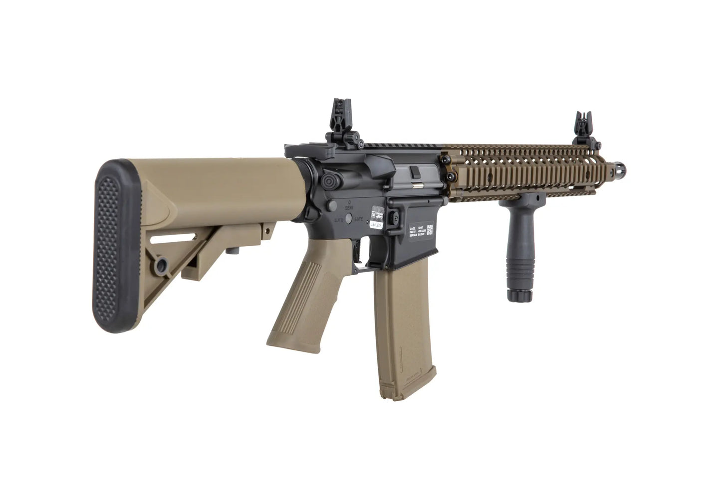 Specna Arms Daniel Defense® MK18 SA-P26 Prime™ Aster II ETU Brushless Motor Airsoft Replika - Chaos Bronze