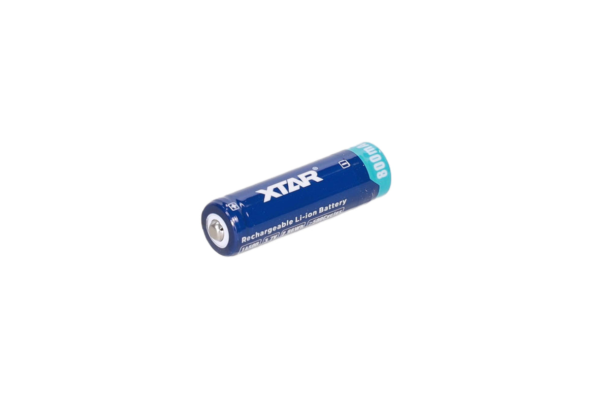 XTAR Li-ion 3,7 V 800 mAh akumulators — 14500/AA/R6