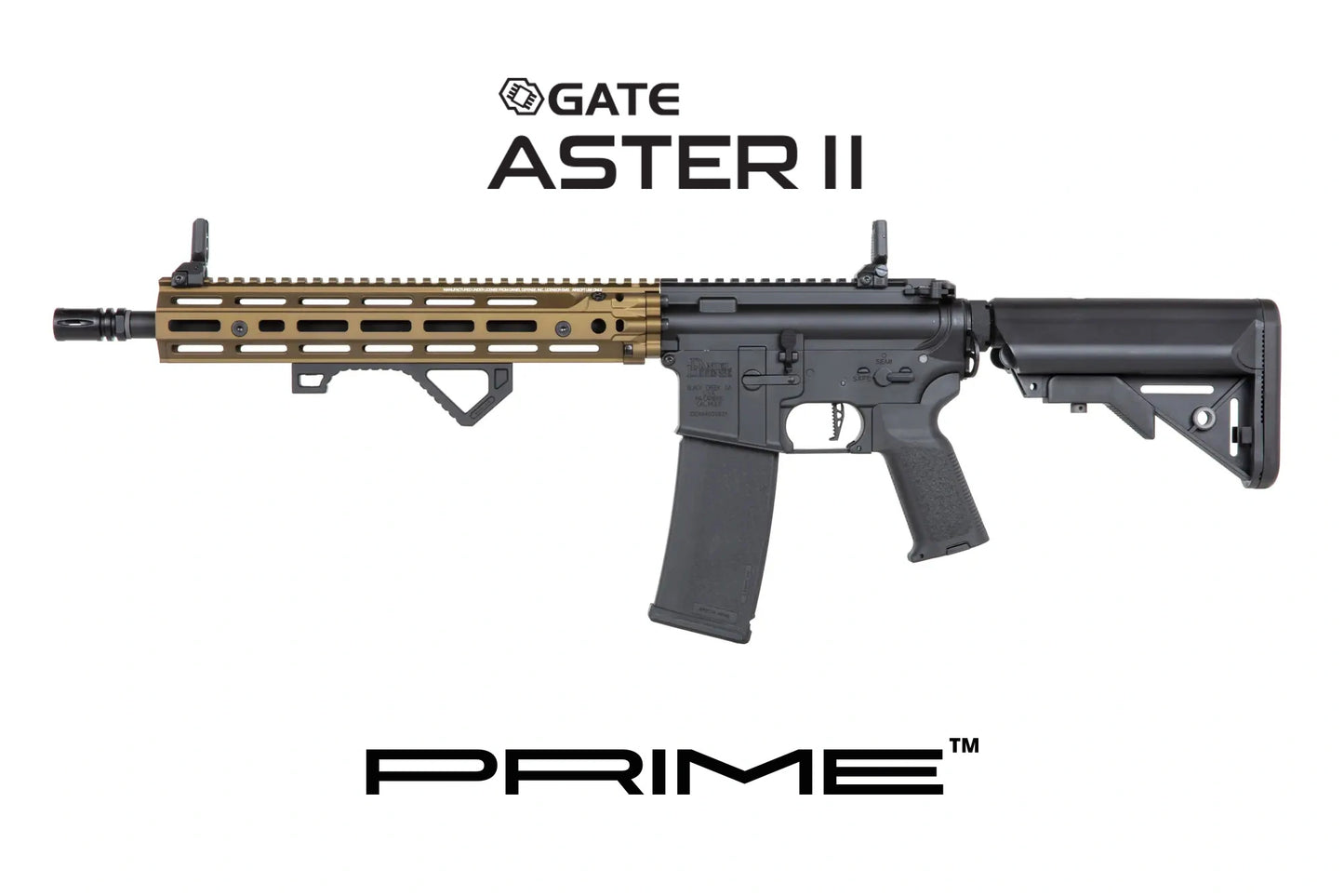 Specna Arms Daniel Defense® RIS III 12.5'' SA-P28 Prime™ Aster II ETU Brushless Motor Airsoft Replika - Chaos Bronze