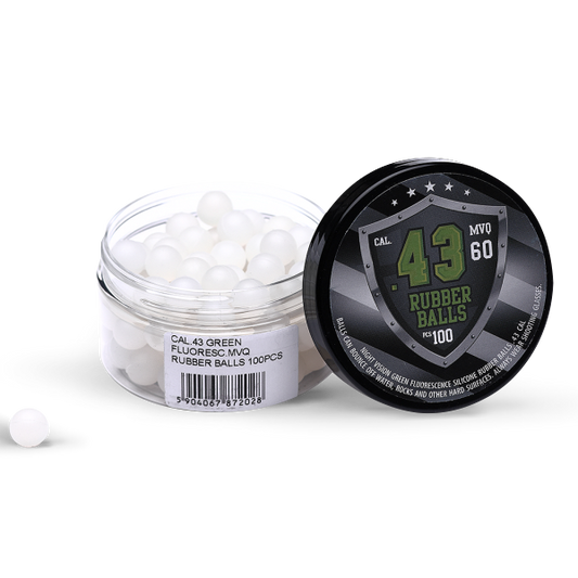 Rubber Balls 43 Cal. Fluorescence - Green