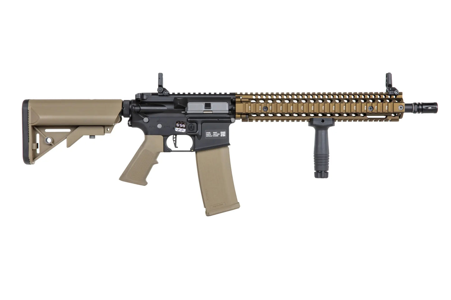 Specna Arms Daniel Defense® MK18 SA-P26 Prime™ Aster II ETU Brushless Motor Airsoft Replika - Chaos Bronze