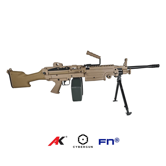 Cybergun / A&K FN Herstal M249 MK2 AEG Replika - Dark Earth