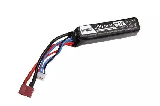 Akumulators Specna Arms LiPo 11.1V 600mAh 20/40C - Priekš PDW - Deans