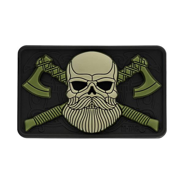 M-tac Uzšuve Bearded Skull 3d PVC