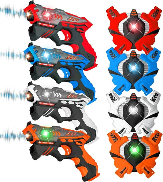 VATOS Mini Laser Tag Set With 4 Guns And 4 Vests