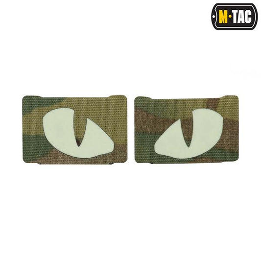 M-Tac Uzšuve Tiger Eyes Laser Cut GID (pāris)