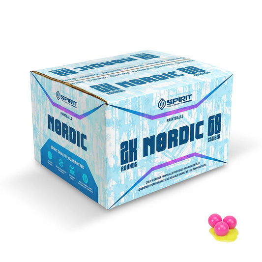 Peintbola Bumbiņas Nordic Spirit 68 Cal. (2000 gab.) - Pink/Yellow