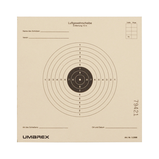 Umarex papīra mērķis 14 cm x 14 cm
