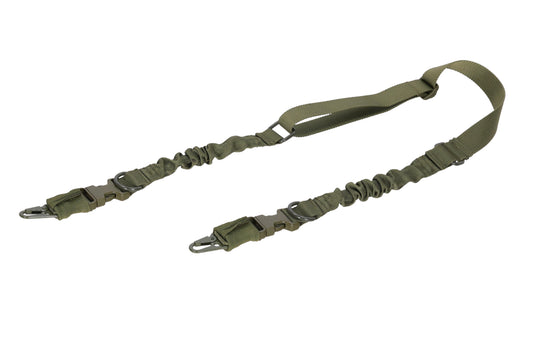 SATAC Bungee Tipa 2-Punktu Ieroču Siksna - Olive