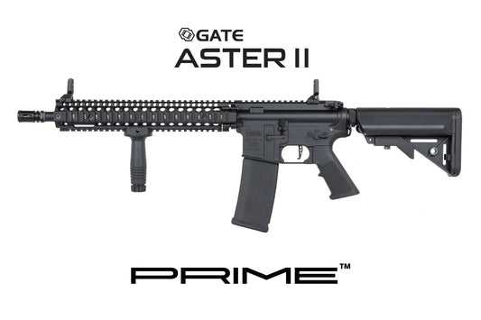 Specna Arms Daniel Defense® MK18 SA-P26 Prime™ Aster II ETU Brushless Motor Airsoft Replika - Black