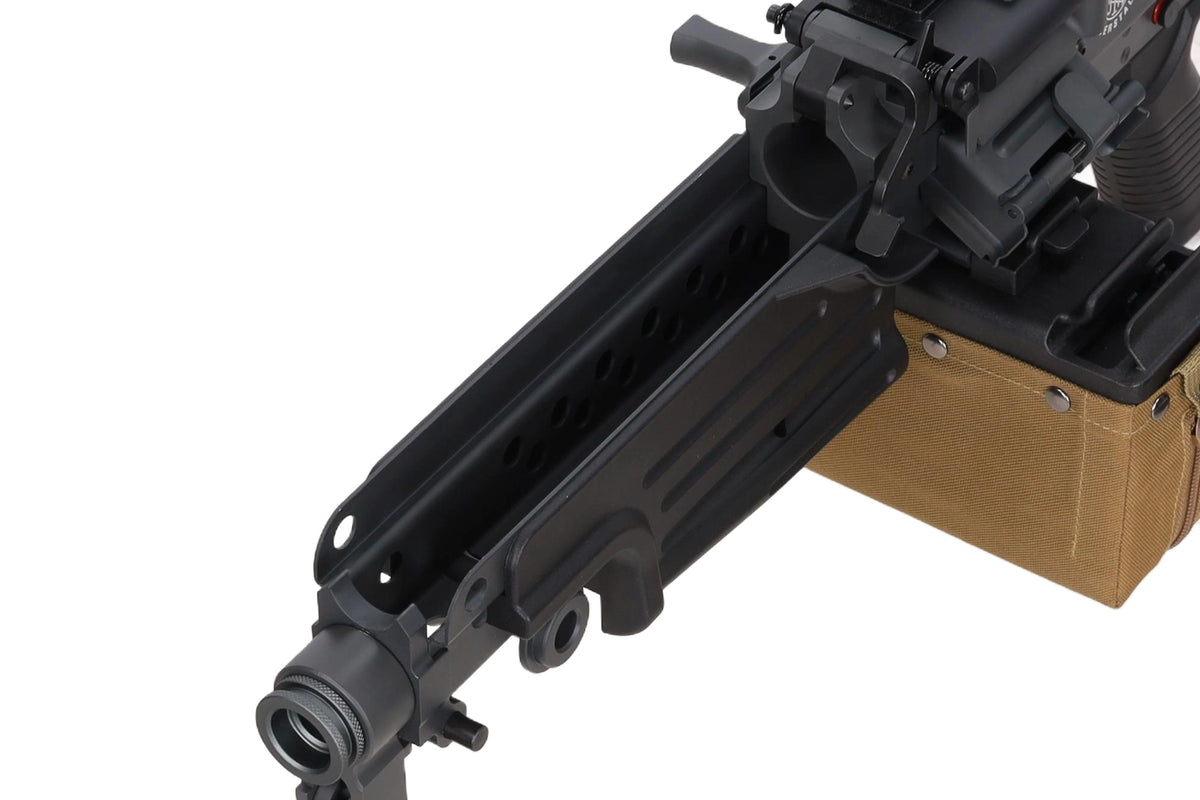 FN Herstal M249 MK2 Twin Motor EDGE AEG airsoft ložmetējs — melns